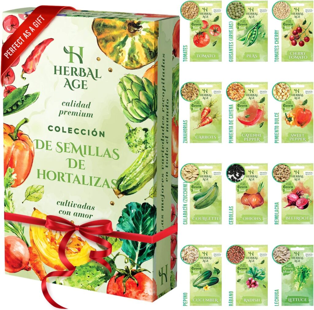 HERBAL AGE Kit Semillas Huerto Urbano De 12 Vegetales