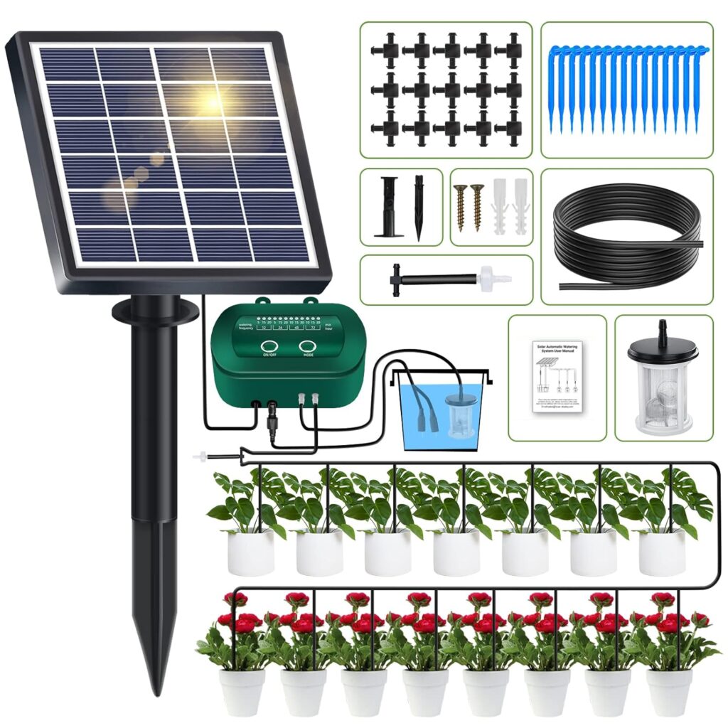 Kit de Riego por Goteo Automático Energía Solar